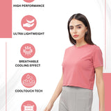 Women’s super stretchy ultra soft sweat wicking Nylon crop top and Jogger Set