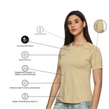 Women Breathable Quick Dry Regular Fit Sports T-Shirt