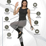 Women UPF Sun Protection Eco Friendly Yoga Sleeveless Stylish Tank Top