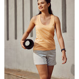 Women Sleeveless Razer Back Running Tank top (Orange)