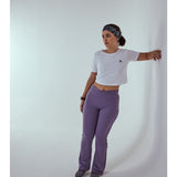 DOMIN8 Women Flared Mid-Rise Trousers