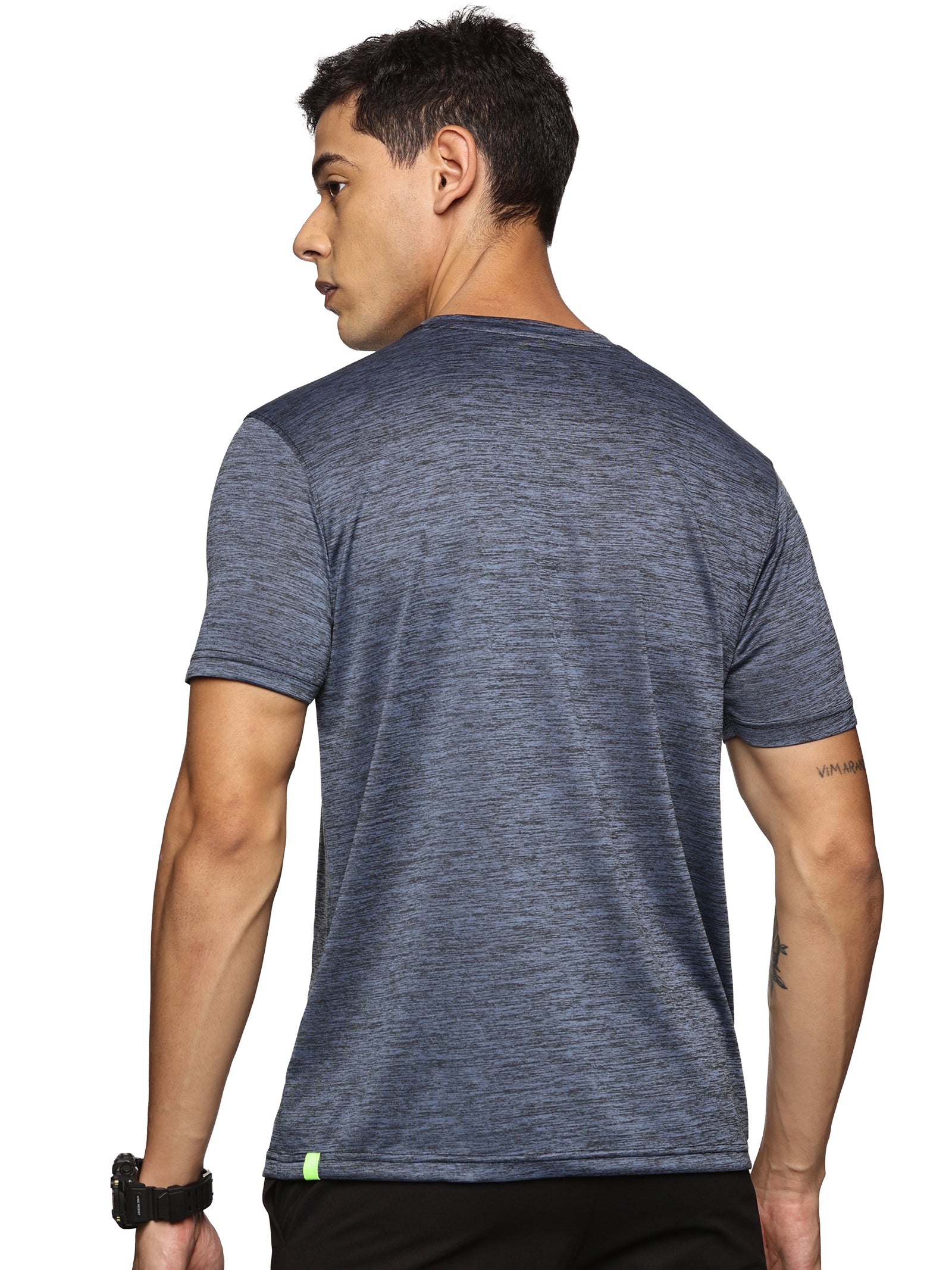 Men's basic round neck half sleeve t-shirt – soft cotton blend