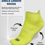 Neon non-slip ankle socks – designed for comfort and stability