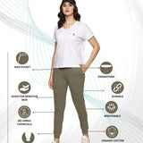 Women Joggers pant With Side Pockets and Drawstring waist Adjustable