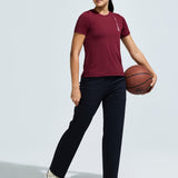 Women’s criss cross back mesh top