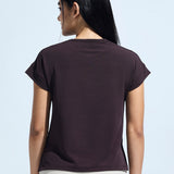 Women’s High Low Graphic Print Top