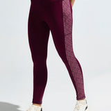Women’s High Waist Printed Side Panel Tights