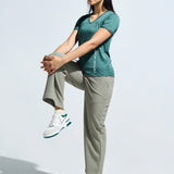 Women’s V neck cut and sew top