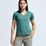 Women’s V neck cut and sew top