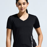 Women’s V neck cut and sew top