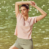 Women 100% organic cotton mega sleeve top