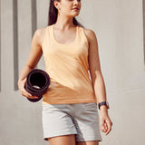 Women Sleeveless Razer Back Running Tank top (Orange)