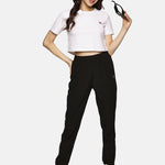 White short sleeve crop top for women – stylish and comfortable fit