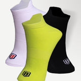 Nylon Low Ankle Socks With Rubber Grip Set of 3