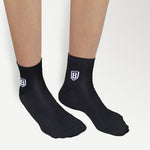 Premium black nylon socks, offering a lightweight, non-slip, and comfortable fit.