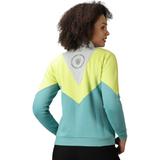Women's Colour Block Jacket with Zipper closure