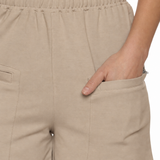 Women Shorts With Stylish Zipper Pocket At Front