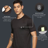 Men Cotton feel Super Stretchy Slim fit Polyester T Shirt