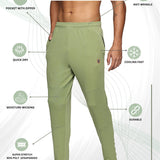 Men side pocket with Zipper closing and outside Drawstring Track Pants