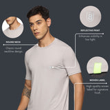 Men Cotton feel Super Stretchy Slim fit Polyester T Shirt