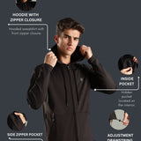 Men's All weather Hooded Jacket with inside pocket