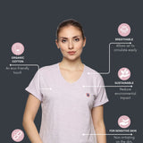 Women 100% organic cotton mega sleeve top