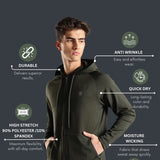 Men's All weather Hooded Jacket with inside pocket