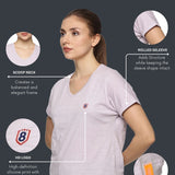 Women 100% organic cotton mega sleeve top