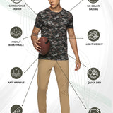 Men's Camouflage Outdoor T-Shirt for Running/Training/ Gym workout/sports