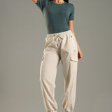 Women’s Workleisure Cargo Pants with Elasticated Cuff