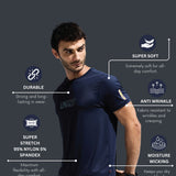 Men's Soft and Stretchable Nylon Graphic Tee