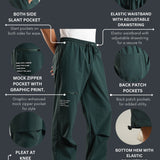 Men's Oversized Parachute Jogger with Adjustable Elastic Drawstring