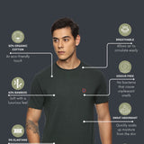 Men Round neck Bamboo Cotton T shirt