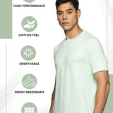 Men Cotton feel Super Stretchy Slim fit Polyester T Shirt