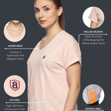 Women 100% organic cotton mega sleeve top