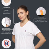 Women 100% organic cotton mega sleeve top