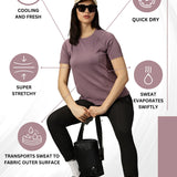 Women Breathable Quick Dry Regular Fit Sports T-Shirt