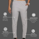Men's Slim fit track pant with Elasticated waist with Inside Drawstring
