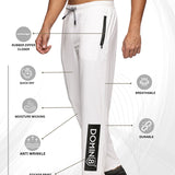 Men side pocket with Zipper closing and outside Drawstring Track Pants