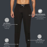 Men side pocket with Zipper closing and outside Drawstring Track Pants