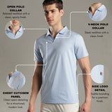 Men Stylish V Neck With Collar Polo T-Shirt