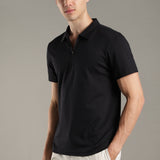 Men Stylish Polo With Zipper Closure