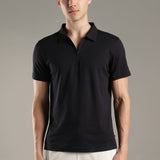Men Stylish Polo With Zipper Closure
