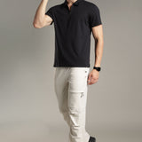 Men Stylish Polo With Zipper Closure