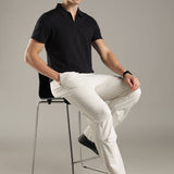 Men Stylish Polo With Zipper Closure