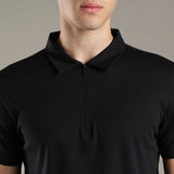 Men Stylish Polo With Zipper Closure