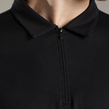 Men Stylish Polo With Zipper Closure