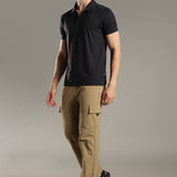 Men Stylish Polo With Button Closure