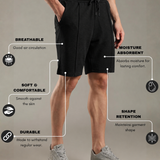 Men Pintuck Shorts With Zipper Pocket