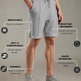 Men Pintuck Shorts With Zipper Pocket